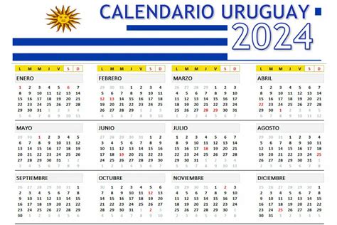 calendario de uruguay 2024